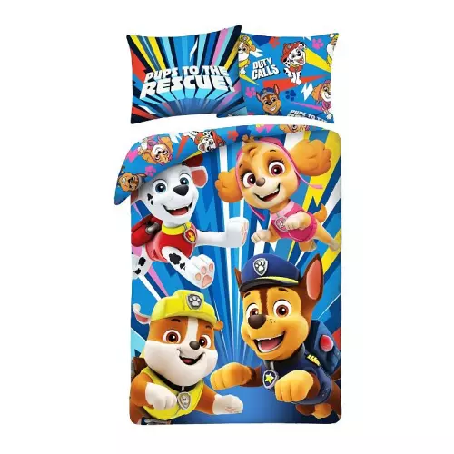 Bavlněné povlečení Paw Patrol Calls 140x200+70x90