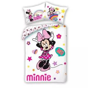 Bavlněné povlečení Minnie Smile 140x200+70x90