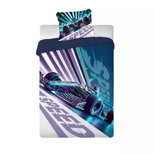 Bavlněné povlečení Formule Speed 140x200+70x90