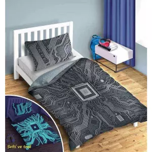 Bavlněné povlečení AI svítící 140x200+70x90