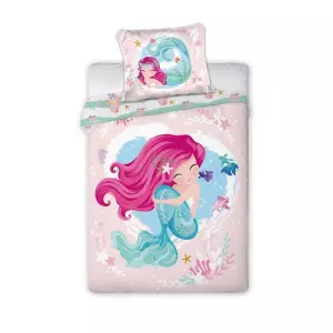 Bavlněné povlečení do postýlky Mořská Víla 100x135+40x60