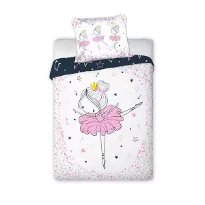 Bavlněné povlečení do postýlky Princezna Balerína 100x135+40x60