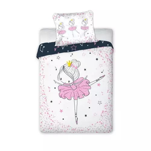 Bavlněné povlečení do postýlky Princezna Balerína 100x135+40x60