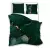 Povlečení z bavlněného saténu Minerál Green 140x200+70x90