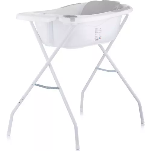 CHIPOLINO Vanička s podložkou a stojanem Vela 87cm Grey