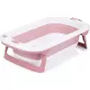 CHIPOLINO Skládací vanička Coral s teploměrem - růžová