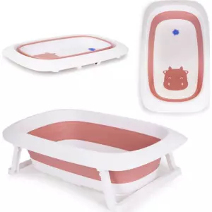 ECOTOYS Skládací vanička Kravička, růžová