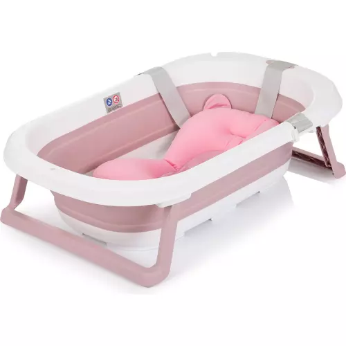 CHIPOLINO Skládací vanička Isla s koupací podložkou Pink