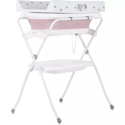 CHIPOLINO Vanička s přebalovací podložkou a stojanem Fiore Pink