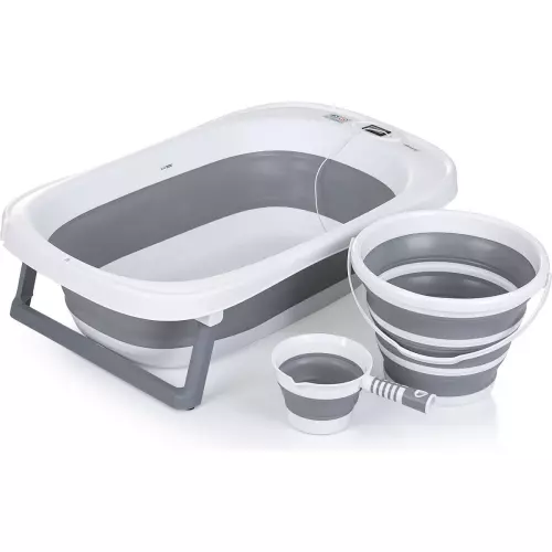 CHIPOLINO Skládací vanička Bali s doplňky Grey