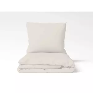 Bavlněné jendobarevné povlečení Slonová kost 140x200+70x90