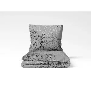 Bavlněné povlečení drobné Černé lístky 140x200 70x90