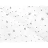 Bavlněné povlečení Šedé hvězdičky na bílé 140x200 70x90
