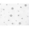 Bavlněné povlečení Šedé hvězdičky na bílé 140x200 70x90