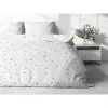 Bavlněné povlečení Šedé hvězdičky na bílé 140x200 70x90