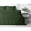 Vánoční bavlněné povlečení Bílé hvězdy na zelené 140x200 70x90