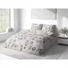 Bavlněné povlečení Velké šedé květy 140x200+70x90