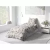 Bavlněné povlečení Velké šedé květy 140x200+70x90