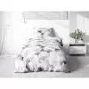 Bavlněné povlečení Ginkgo na bílé 140x200+70x90