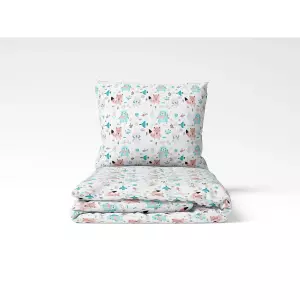 Dětské bavlněné povlečení Pastelová zvířátka 140x200+70x90