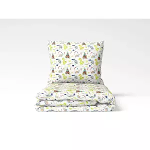 Dětské bavlněné povlečení Dinosauří svět 140x200+70x90