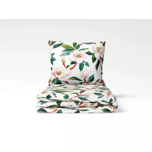 Bavlněné povlečení Magnolie s listy 140x200+70x90