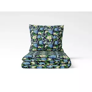 Bavlněné povlečení Hortenzie a květ bavlníku 140x200+70x90