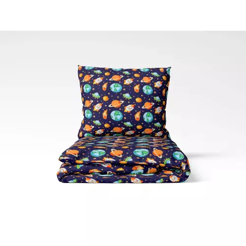 Dětské bavlněné povlečení Barevný vesmír 140x200+70x90