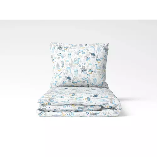 Dětské bavlněné povlečení Mořský svět 140x200+70x90