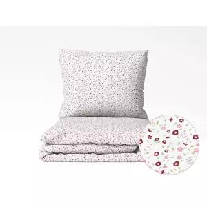 Bavlněné povlečení Vínové kytičky 140x200+70x90