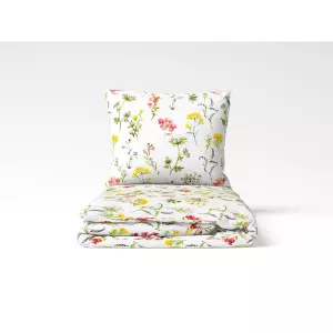 Saténové povlečení Kvetoucí jaro 140x200+70x90