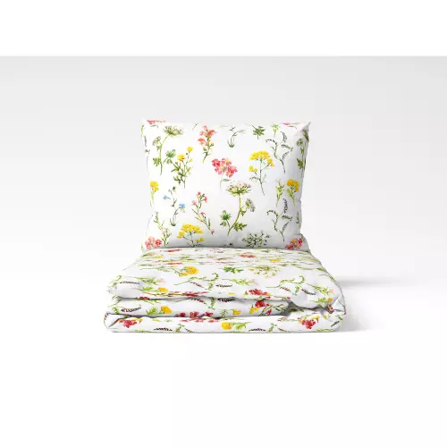 Saténové povlečení Kvetoucí jaro 140x200+70x90